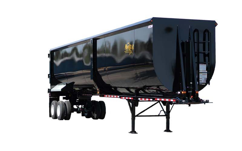 Clement MONSTAR FRAMELESS STEEL HALF ROUND TANDEM END DUMP TRAILER